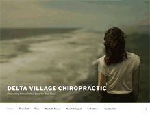 Tablet Screenshot of deltavillagechiropractic.com